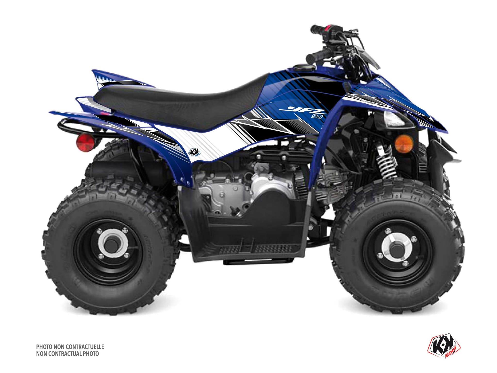 Kit Graphique Quad Stripe Yamaha 50 YFZ Gris