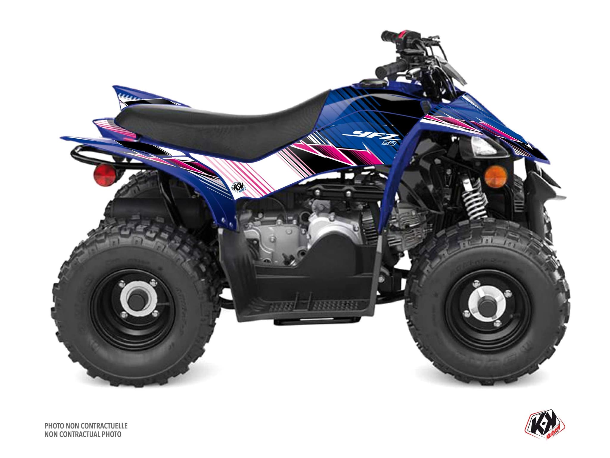 Kit Graphique Quad Stripe Yamaha 50 YFZ Rose