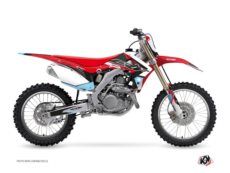 dirt bike honda crf 250 r stuff black-blue  graphic kit 