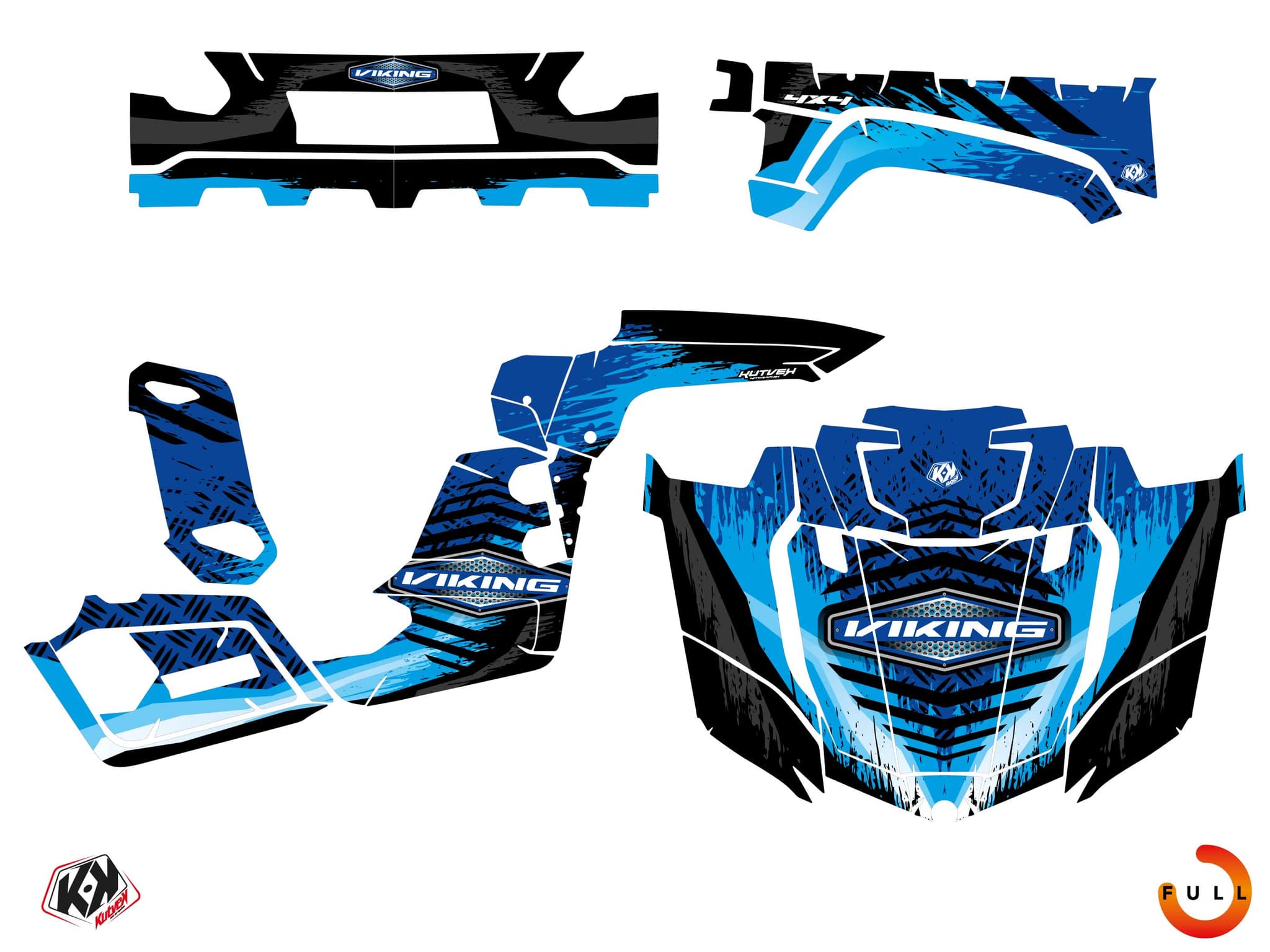 kit decorativo ssv yamaha viking sturdy blu | Yamaha | Kutvek - View 3