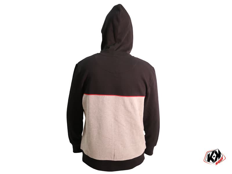 sweat-shirt à capuche zippé kutvek corporate gris noir | Sweats | Kutvek - View 2