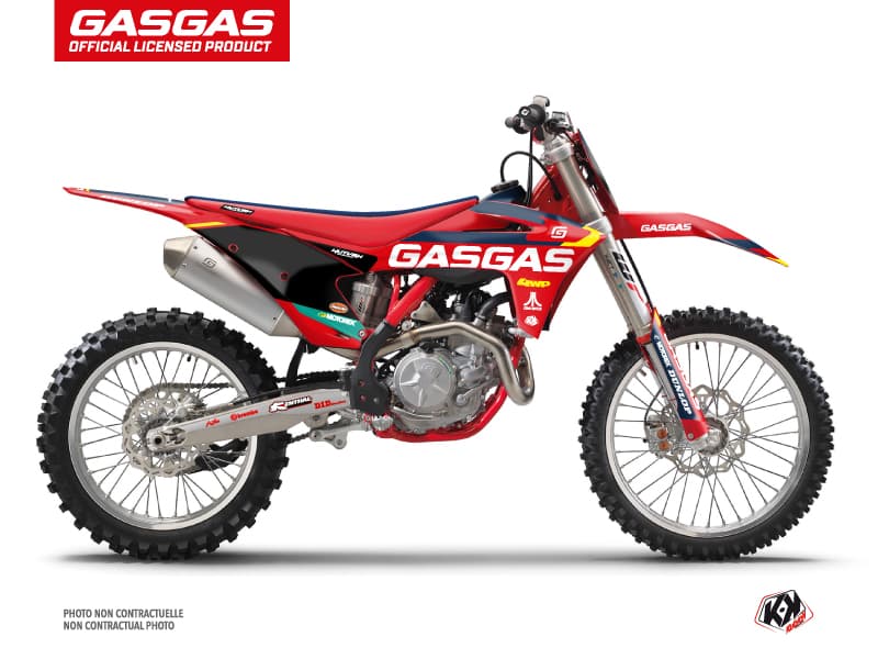 deko-set moto-cross sx-k21 gasgas mc 125 rot