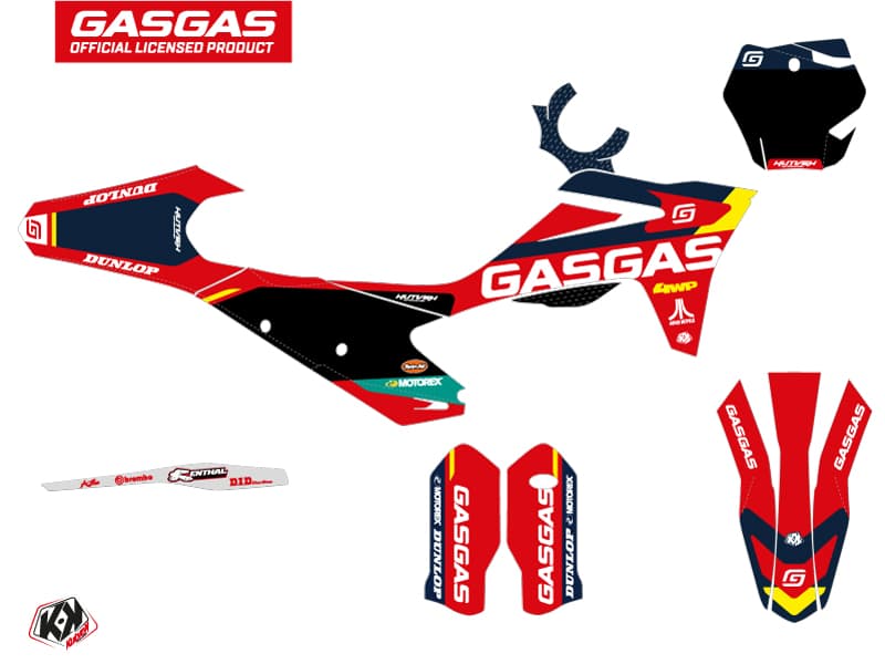deko-set moto-cross sx-k21 gasgas mcf 250 rot | GASGAS | Kutvek - View 2