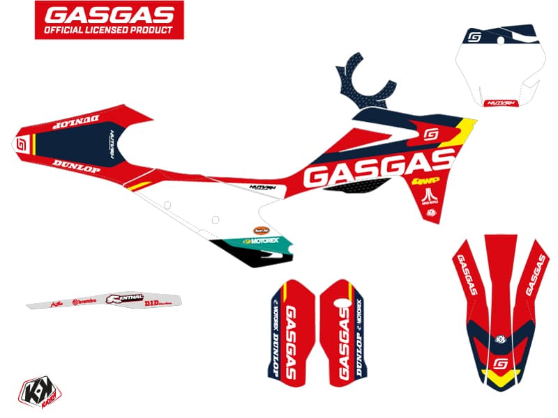 kit de decoración motocross gasgas mc 450 f sx-k21 rojo | GASGAS | Kutvek - View 2