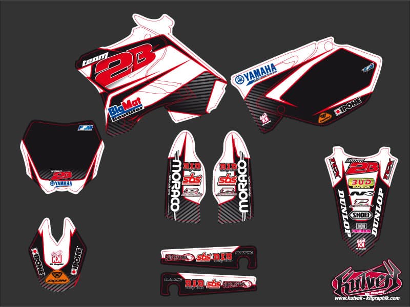 kit graphique motocross replica team 2b yamaha 125 yz 2010 | 125 YZ | Kutvek - View 2