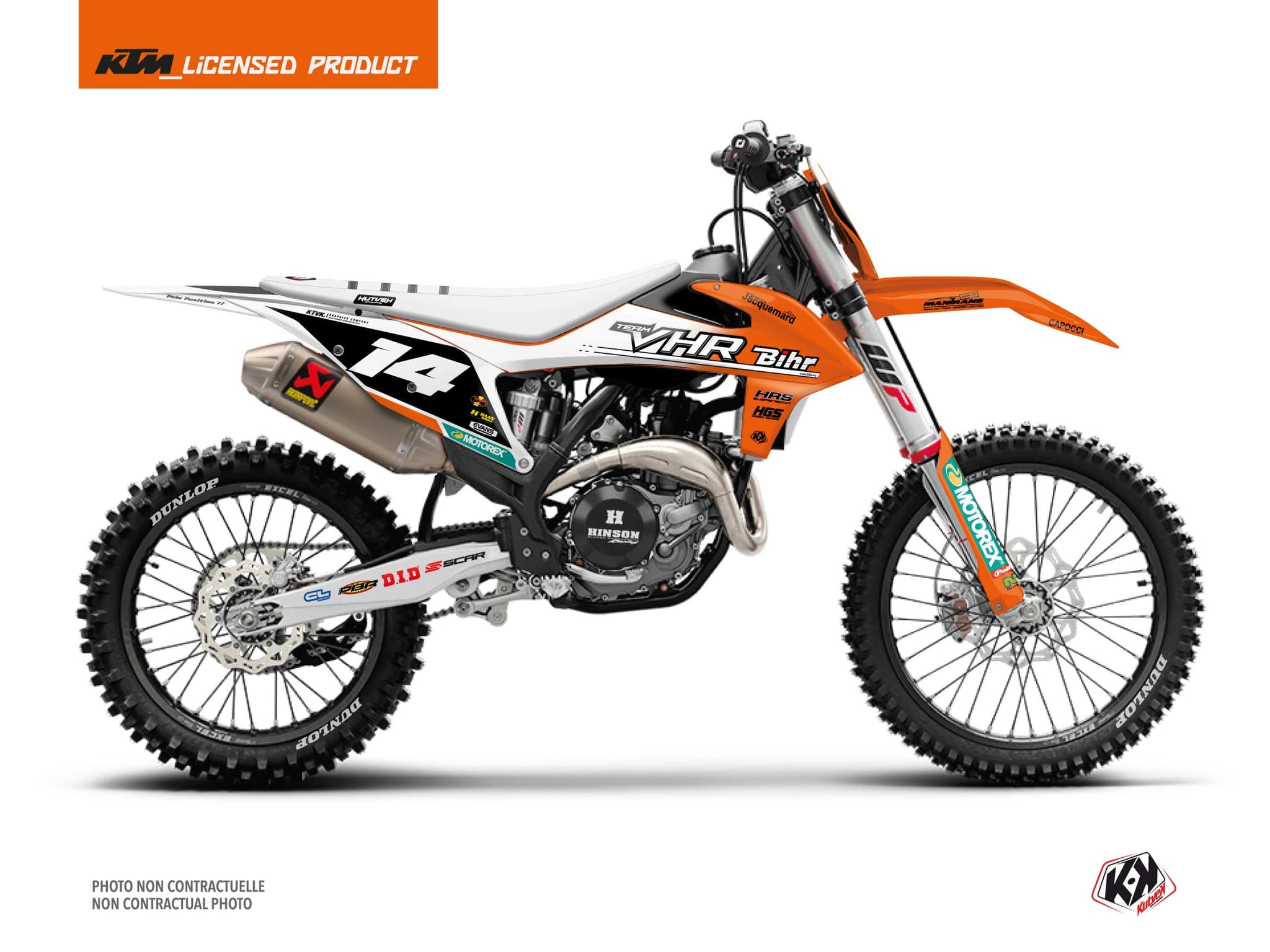 kit graphique motocross ktm sx 150 replica team vhr k22 bleu | KTM | Kutvek