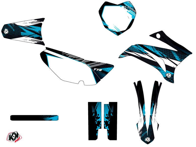 Yamaha TTR 125 Dirt Bike Hangtown Graphic Kit Blue | TT-R | Kutvek - View 2