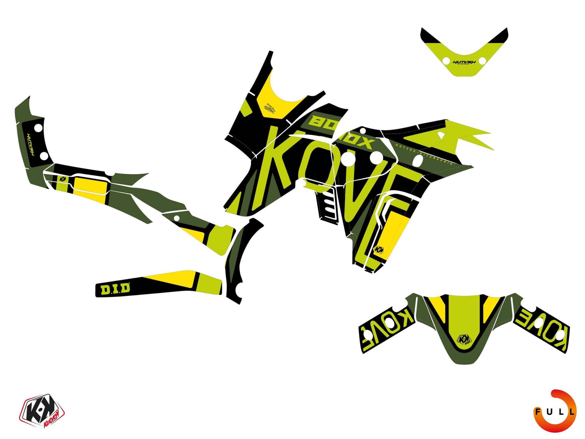 Kit graphique Moto KOVE X 800 TOTEM Vert | Kove | Kutvek - View 3