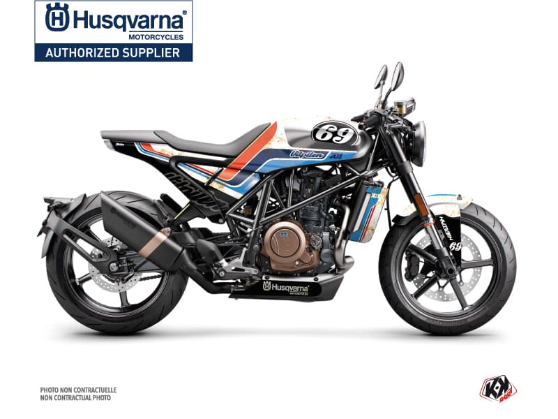 Kit Graphique Moto Track Husqvarna Vitpilen 701 Blanc