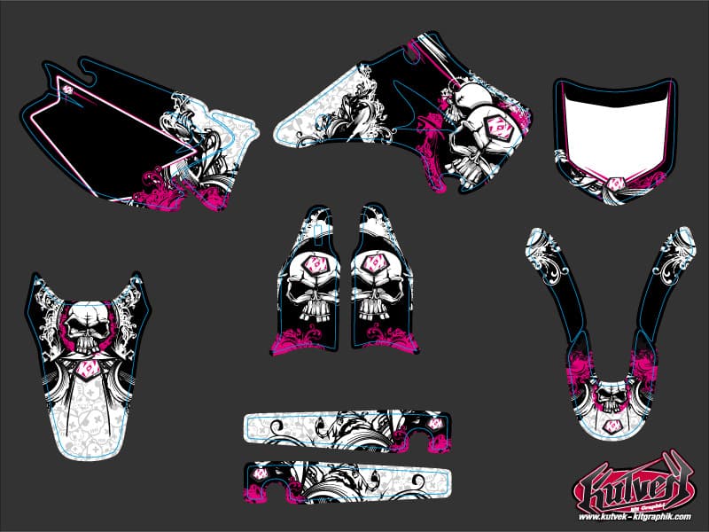 Graphic Kit Dirt Bike Trash Kawasaki 125 KX | Kawasaki | Kutvek - View 2