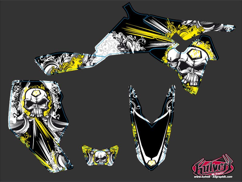 kit graphique quad suzuki ltr 450 trash noir-jaune | Suzuki | Kutvek - View 2