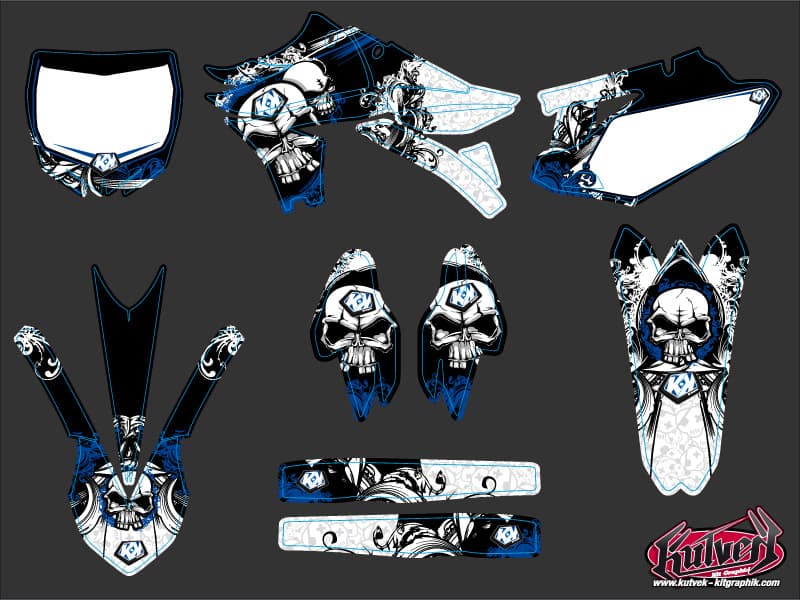Yamaha 450 YZF Dirt Bike Trash Graphic Kit | 450 YZF | Kutvek - View 2