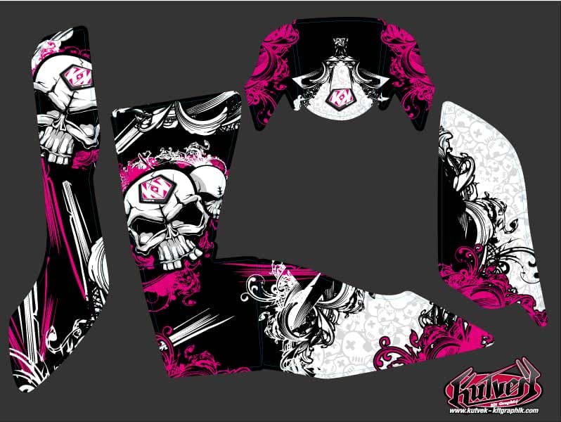 kit graphique quad suzuki king quad 750 trash noir-rose | Suzuki | Kutvek - View 3