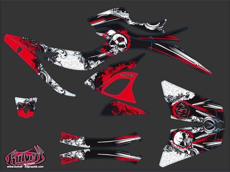 kit graphique  trash rouge hybride can-am spyder rs | Can am | Kutvek - View 2