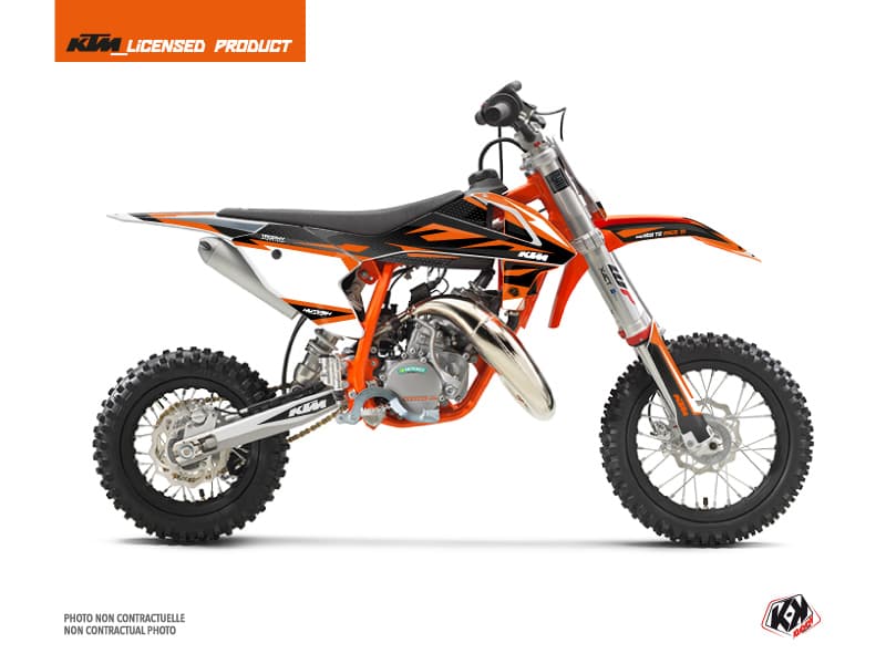 deko-set moto-cross trophy ktm 50 sx schwarz orange