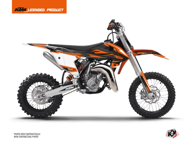 deko-set moto-cross trophy ktm 65 sx schwarz orange