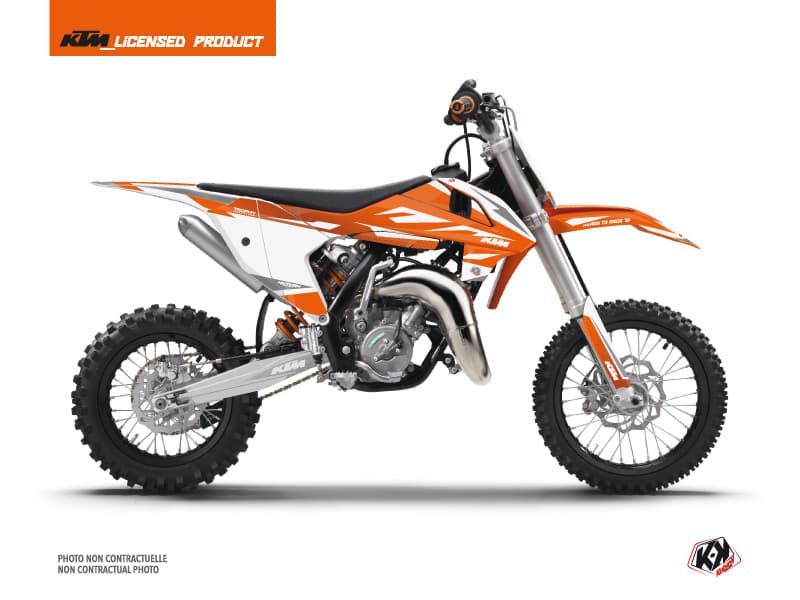 deko-set moto-cross trophy ktm 65 sx orange weiß