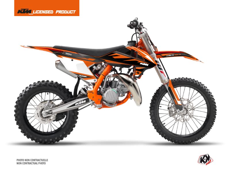deko-set moto-cross trophy ktm 85 sx schwarz orange