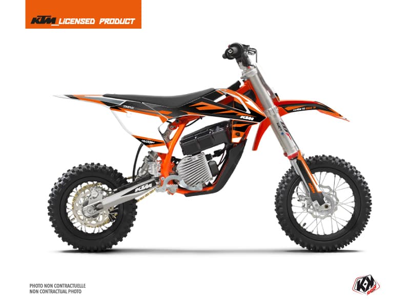 deko-set moto-cross trophy ktm sx-e 5 schwarz orange