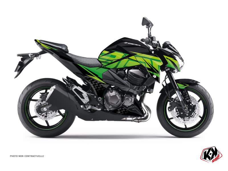 Kit graphique Moto Ultimate Kawasaki Z 800 Noir Vert