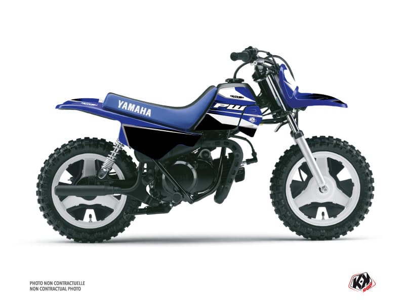 kit graphique motocross us style yamaha pw 50 bleu