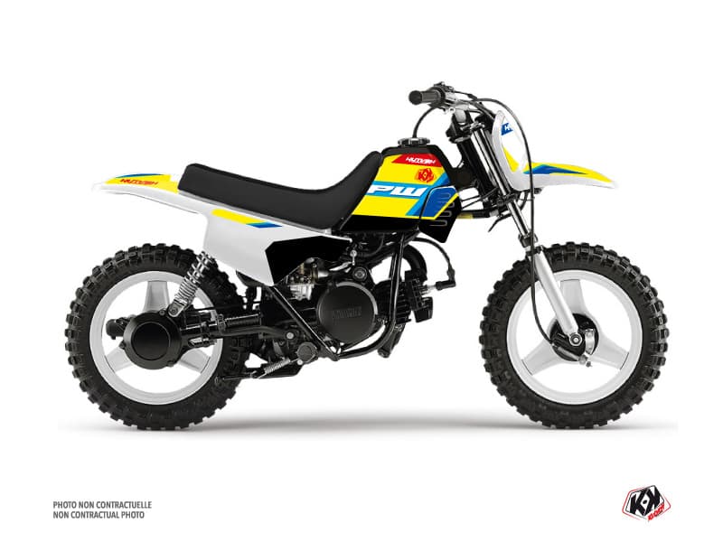 kit graphique motocross yamaha pw 50 us style jaune | PW 50 | Kutvek