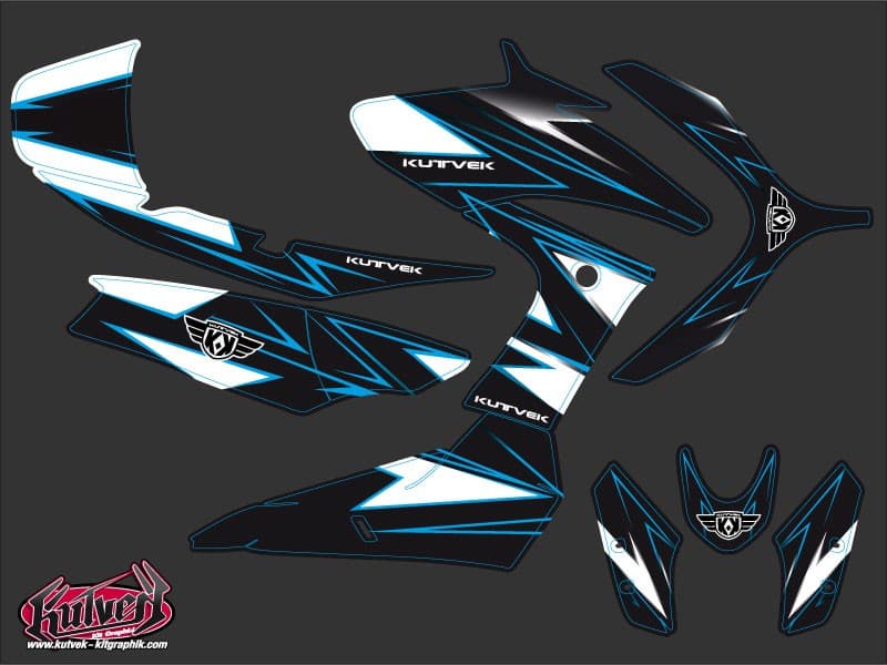 kit graphique maxi-scooter yamaha tmax 530 velocity bleu | Yamaha | Kutvek - View 2