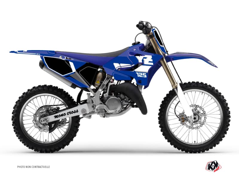 kit decorativo moto-cross vintage yamaha 125 yz blu | 125 YZ | Kutvek