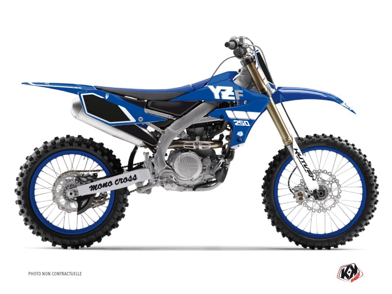 dirt bike yamaha yz 250 f vintage yamaha blue  graphic kit | 250 YZF | Kutvek