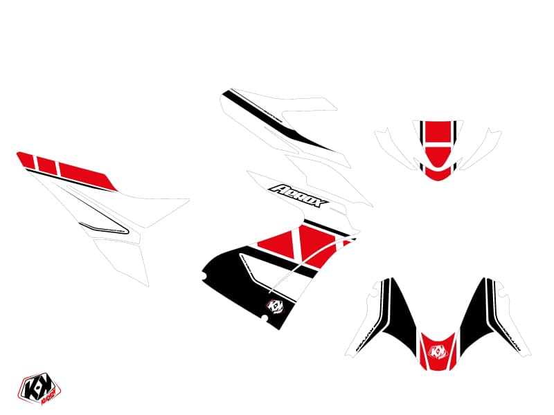 kit decorativo scooter vintage yamaha aerox rosso | Yamaha | Kutvek - View 2