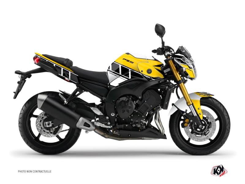 kit graphique moto yamaha fz 8 vintage yamaha jaune  