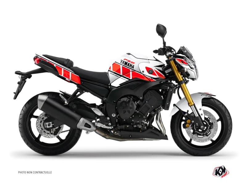 Kit graphique Moto Vintage Yamaha FZ 8 Rouge