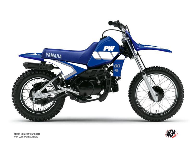 Yamaha PW 80 Dirt Bike Vintage Graphic Kit Blue | PW 80 | Kutvek