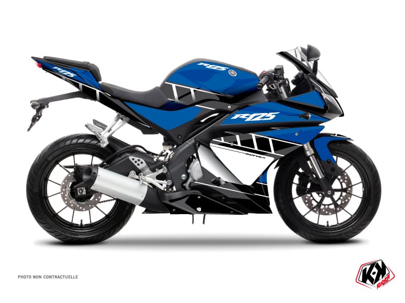 kit graphique moto yamaha r125 vintage yamaha bleu | Yamaha | Kutvek