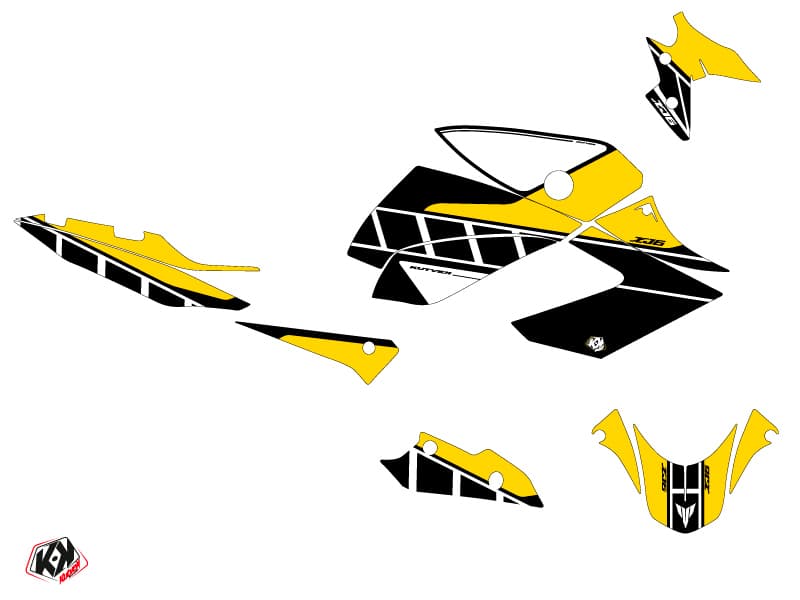 Yamaha XJ6 Street Bike Vintage Graphic Kit Yellow | Yamaha | Kutvek - View 2