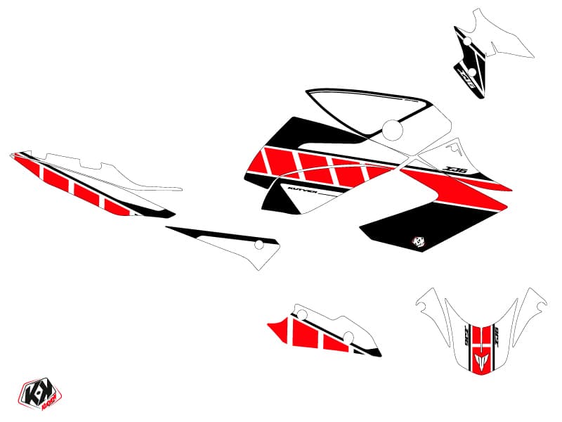 Yamaha XJ6 Street Bike Vintage Graphic Kit Red | Yamaha | Kutvek - View 2