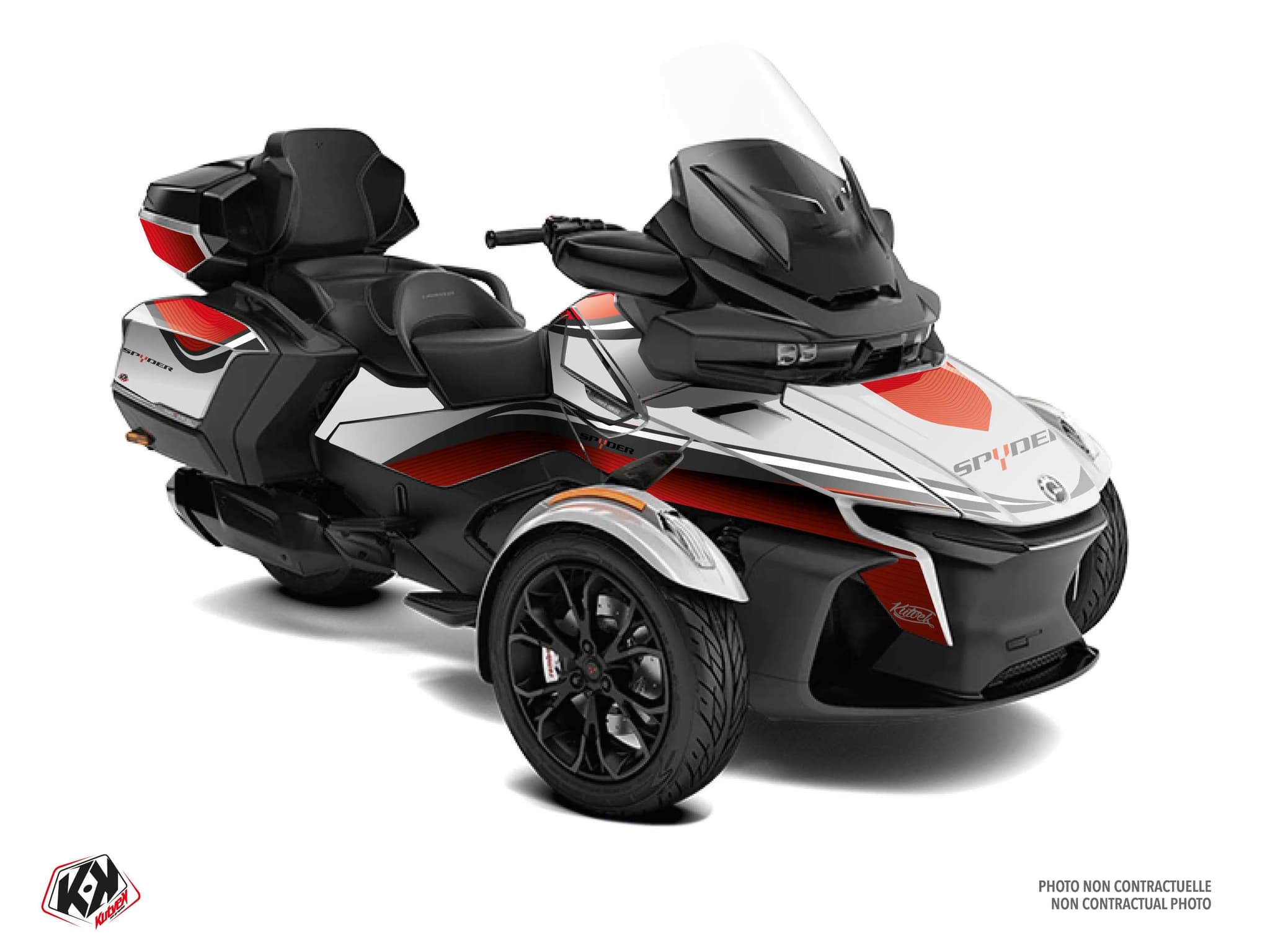 kit graphique  wave blanc hybride can-am spyder rt