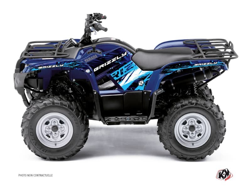 Kit graphique Quad Wild Yamaha 300 Grizzly Bleu