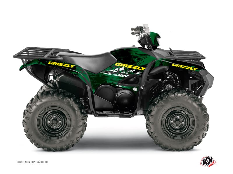 kit graphique quad yamaha grizzly 708 wild vert  