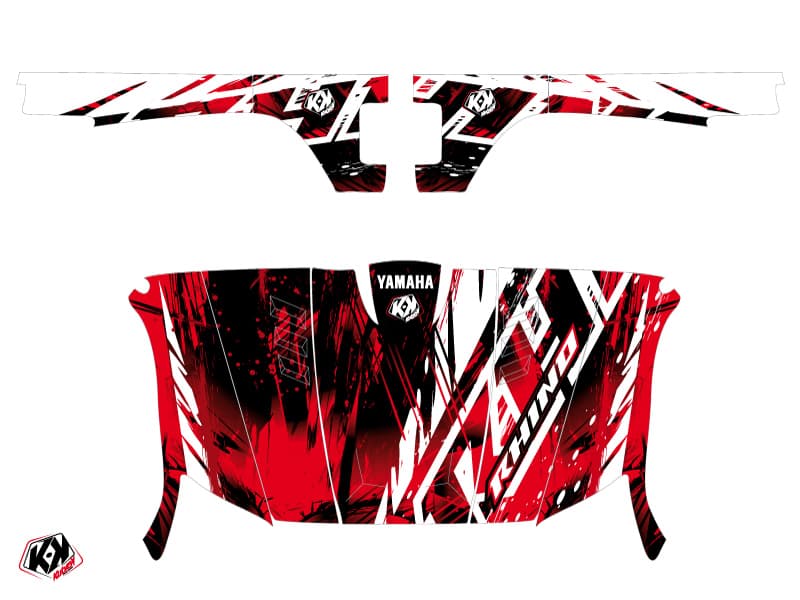 kit graphique ssv wild yamaha rhino rouge | Yamaha | Kutvek - View 2