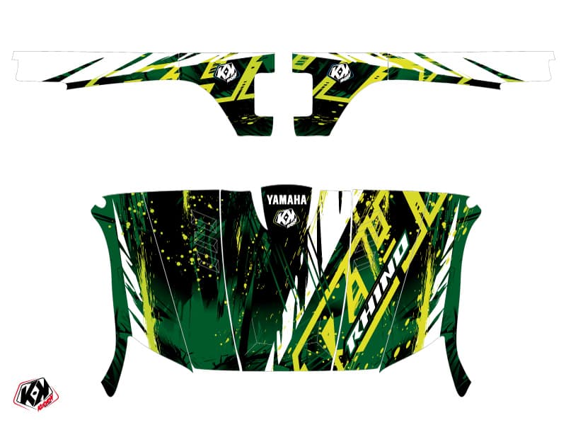 kit graphique ssv wild yamaha rhino vert | Yamaha | Kutvek - View 2