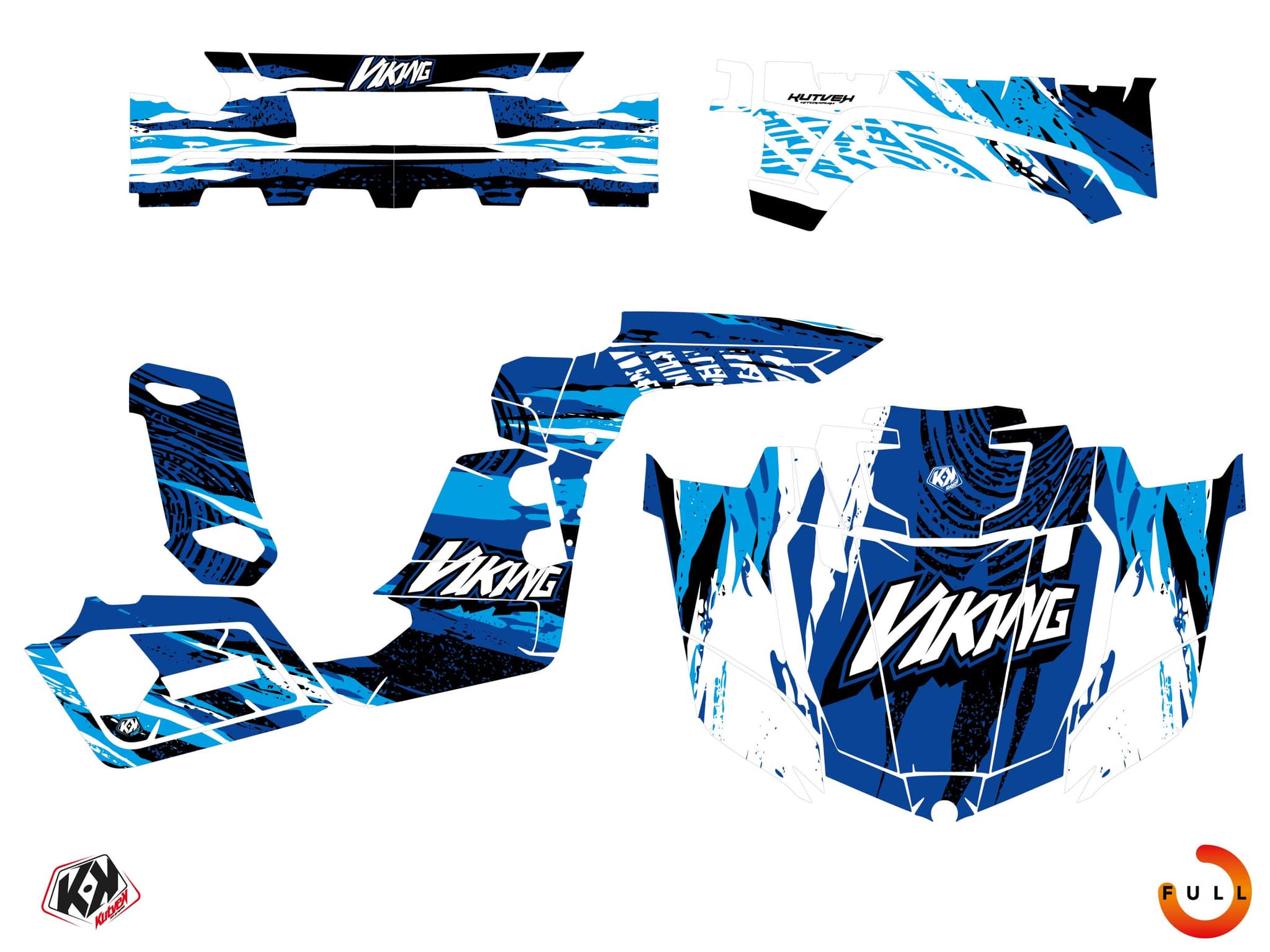 kit graphique ssv yamaha viking wilder bleu | Yamaha | Kutvek - View 3