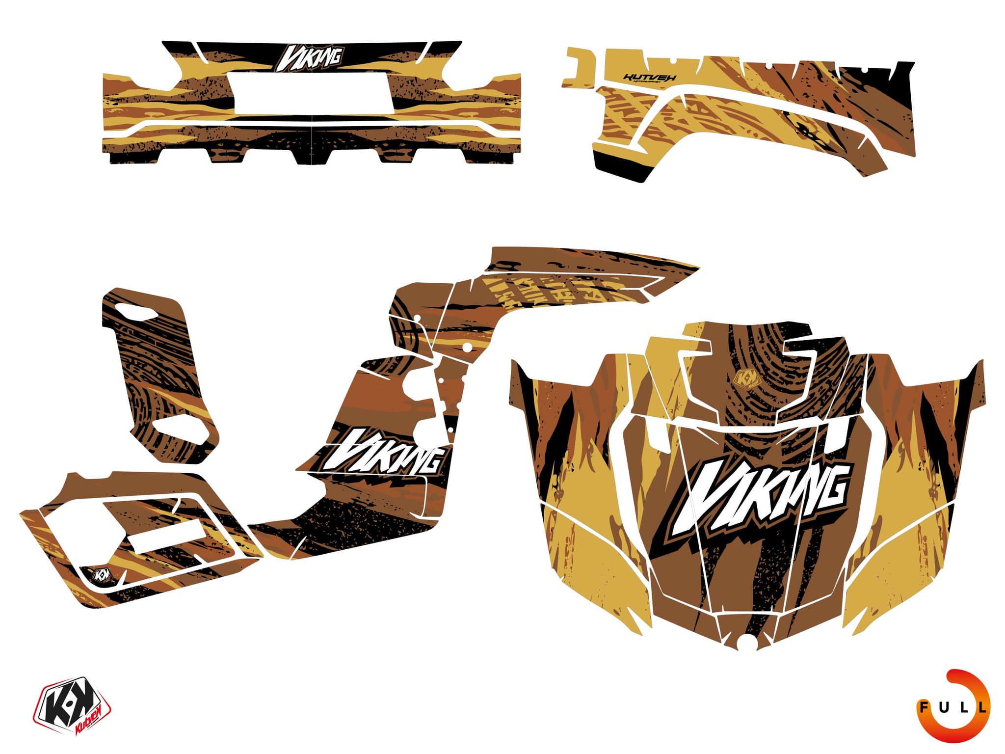 kit graphique ssv yamaha viking wilder cuivre | Yamaha | Kutvek - View 3