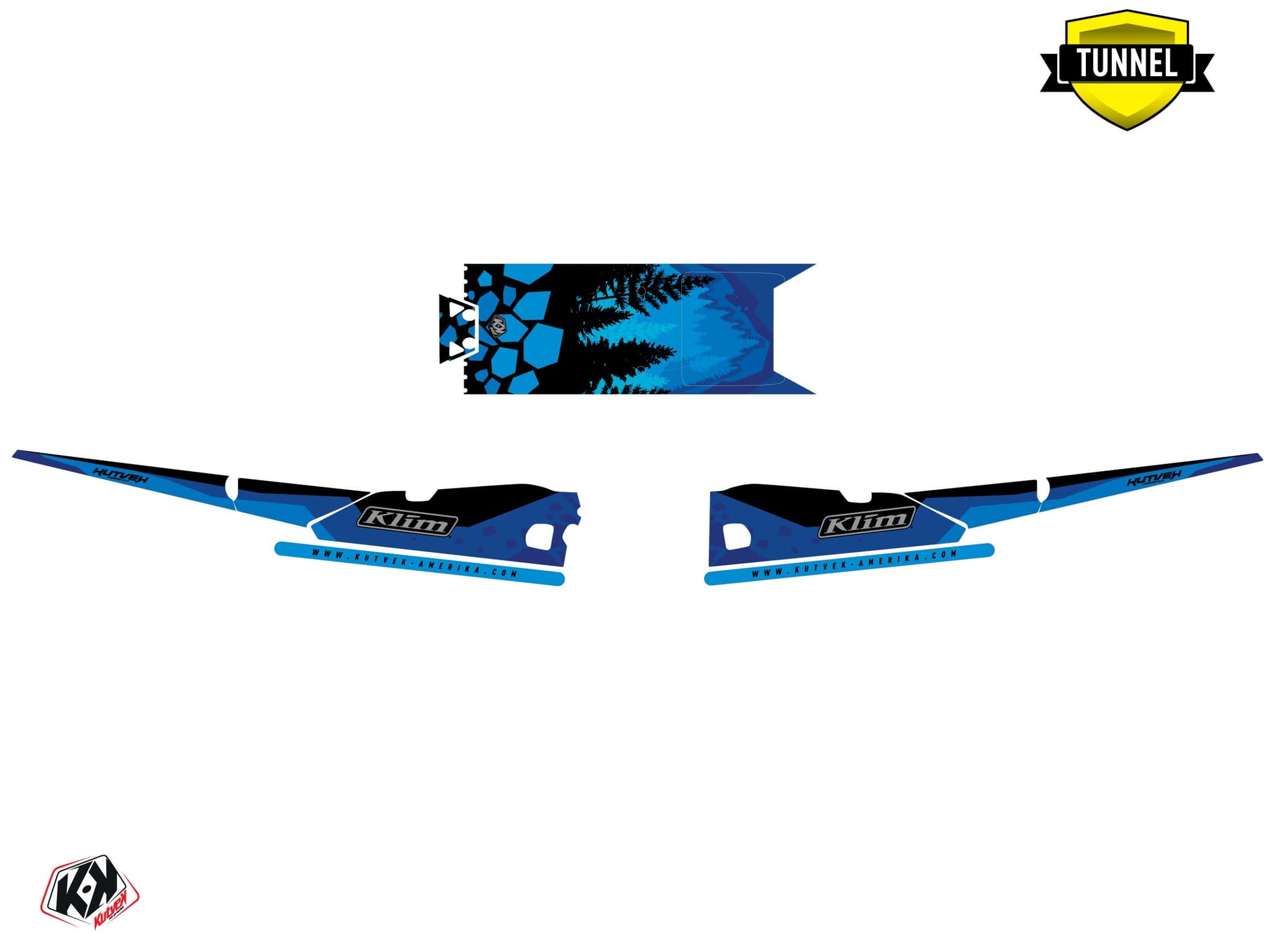snowmobile yamaha apex garnet blue  graphic kit | Yamaha | Kutvek - View 5