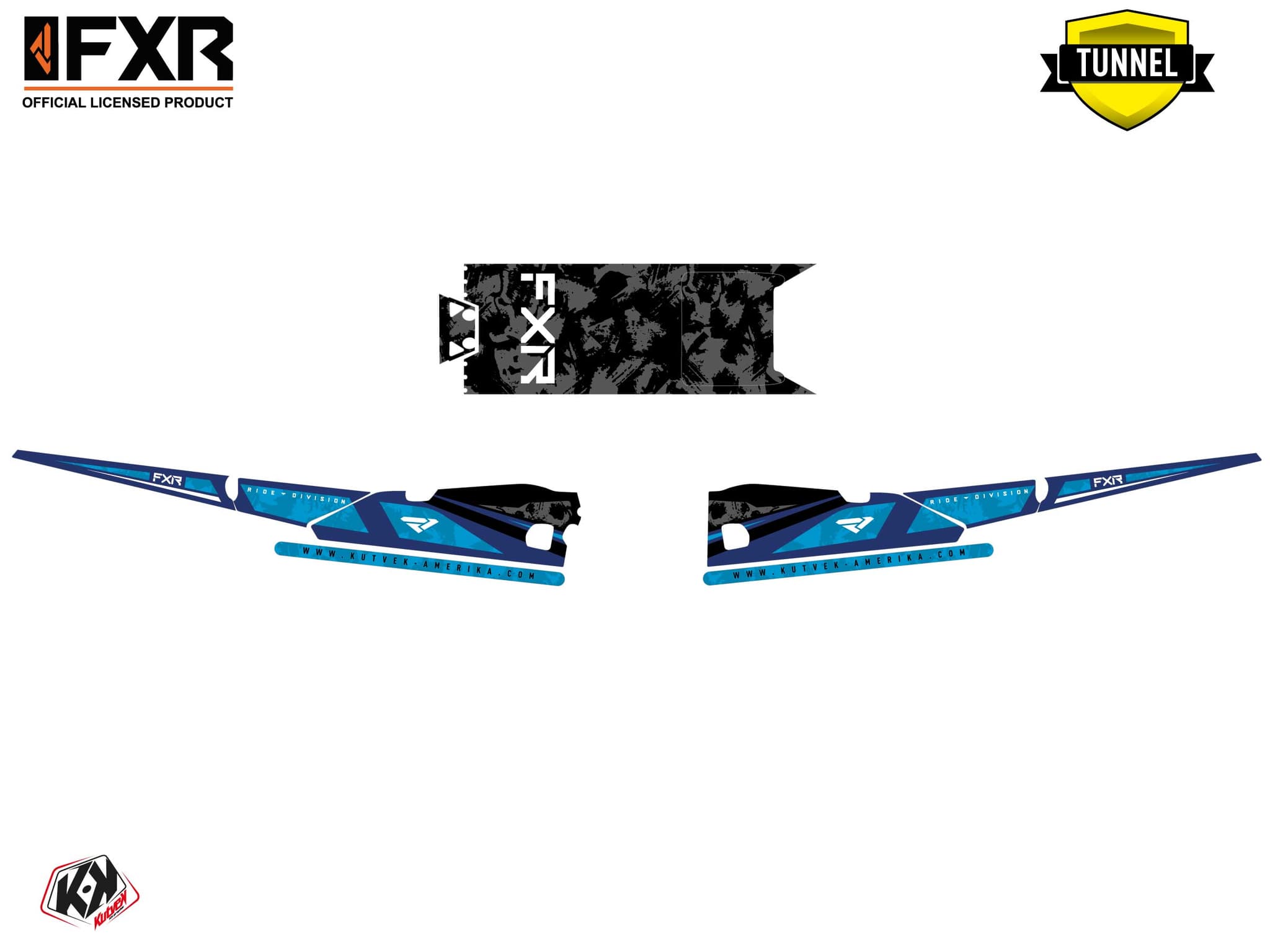 Kit graphique Motoneige YAMAHA PHAZER LIKENS Bleu | Yamaha | Kutvek - View 5