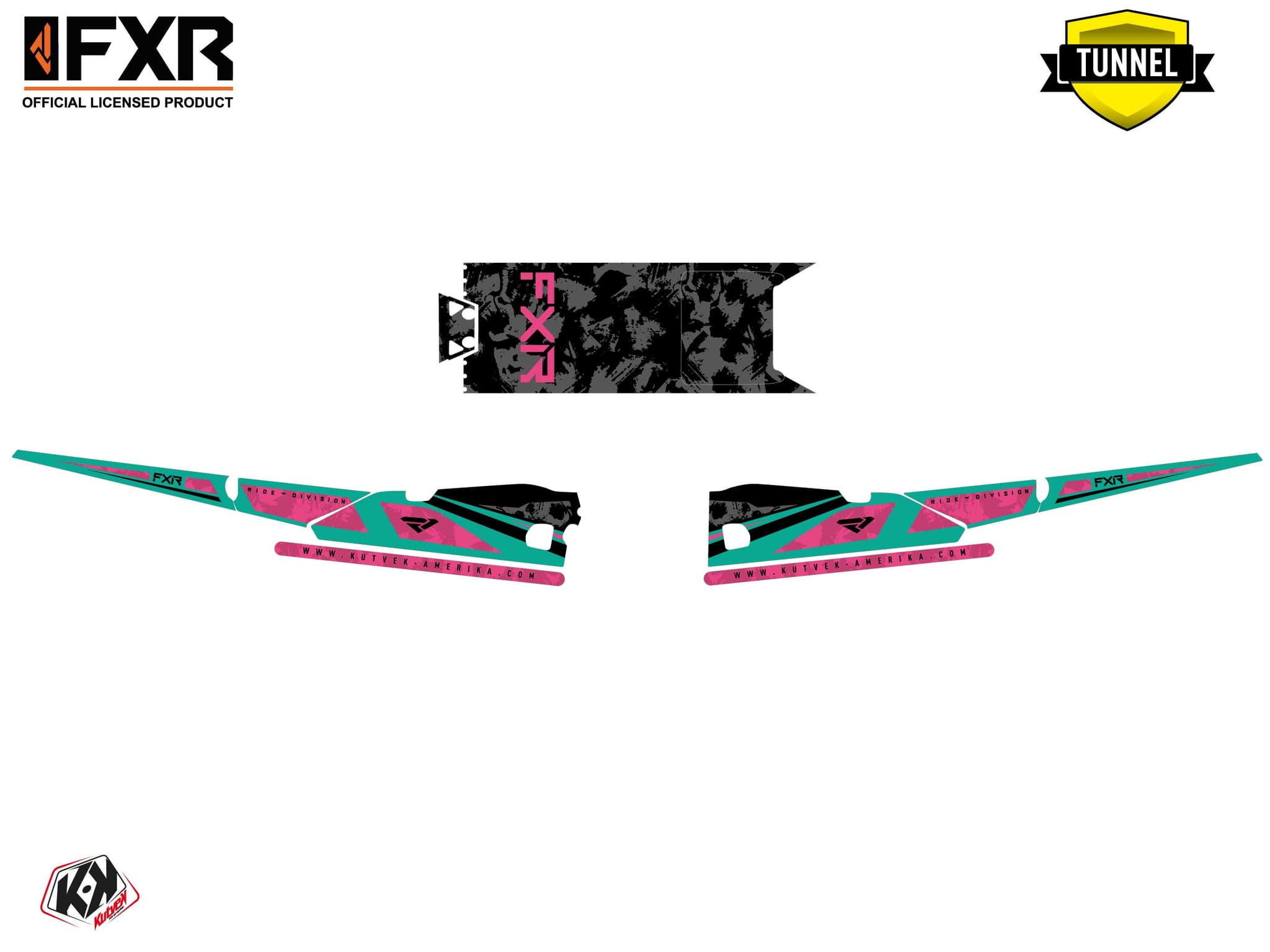 Kit graphique Motoneige YAMAHA PHAZER LIKENS Rose | Yamaha | Kutvek - View 5