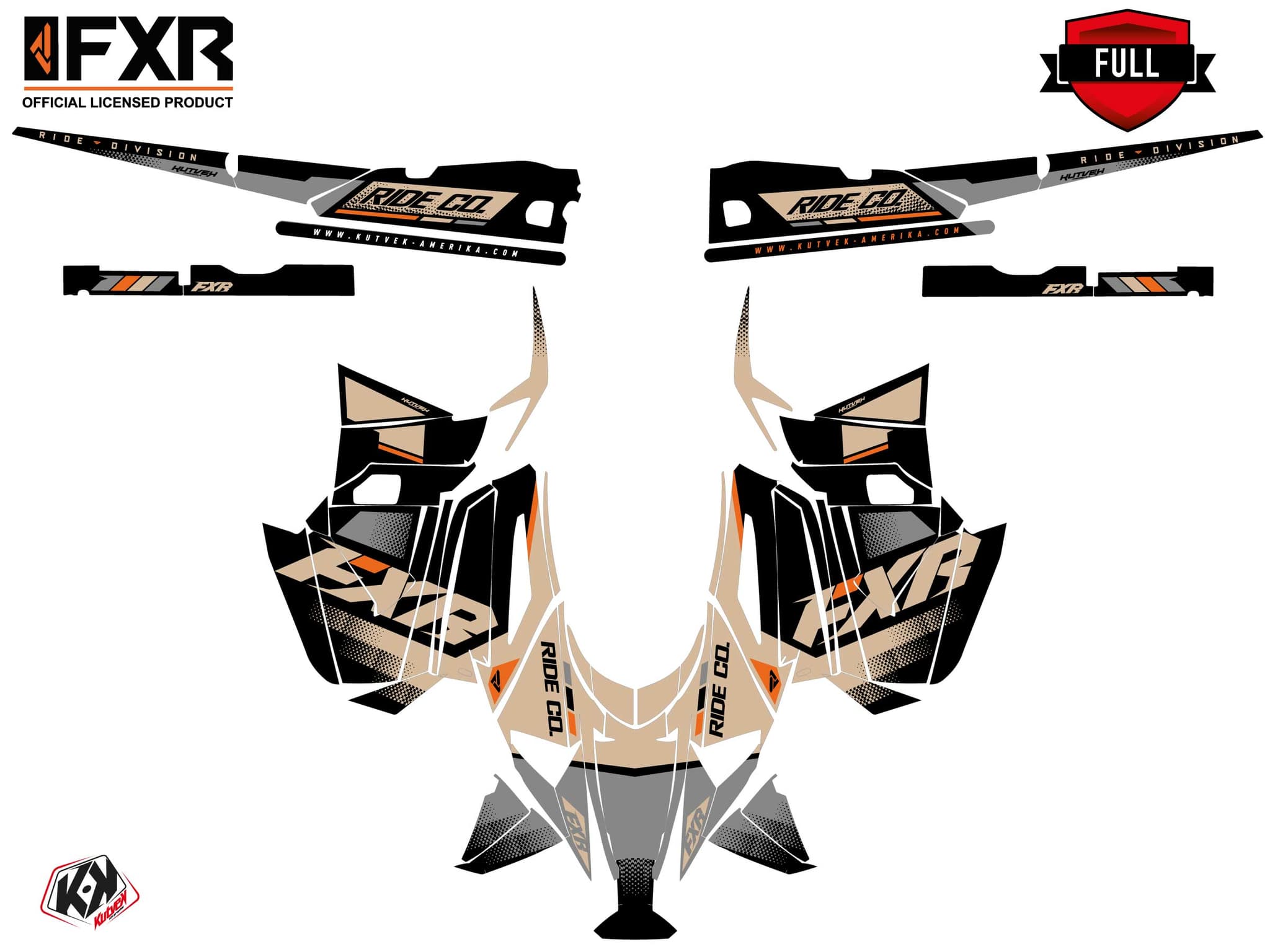 Kit graphique Motoneige YAMAHA PHAZER SKAL Sable | Yamaha | Kutvek - View 3