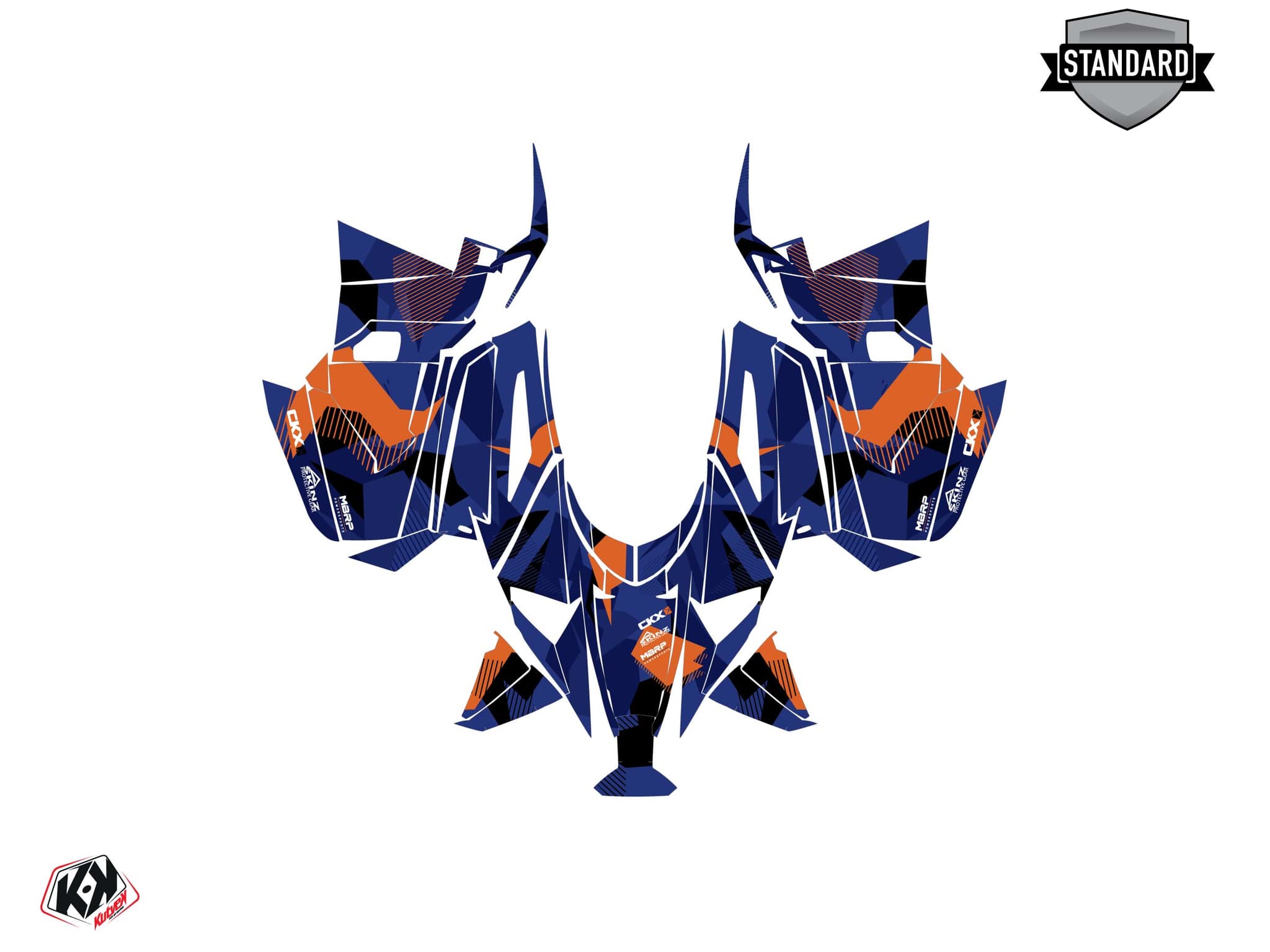 Snowmobile YAMAHA PHAZER UNIT Blue graphic kit | Yamaha | Kutvek - View 2