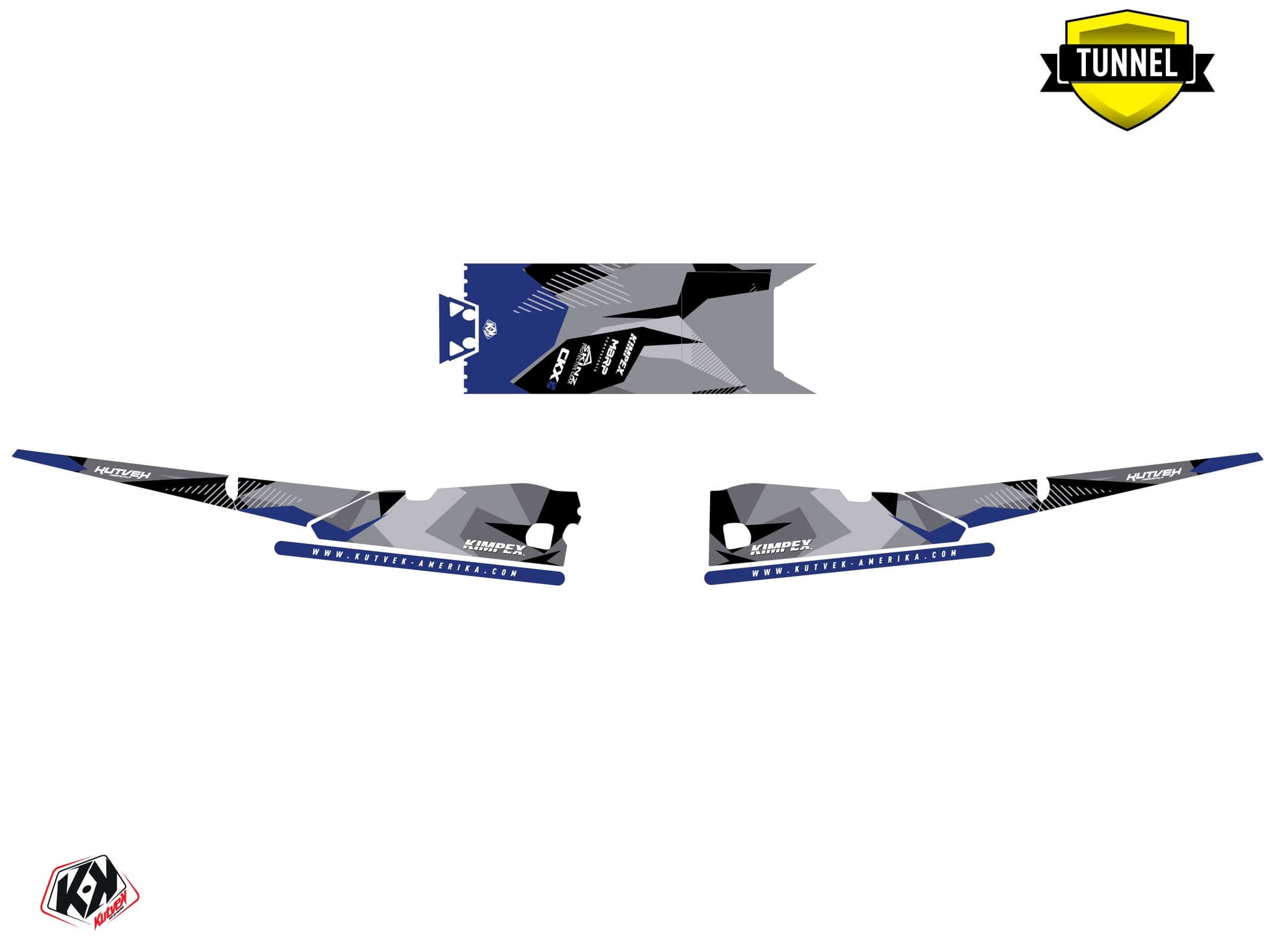 Kit graphique Motoneige YAMAHA SNOSCOOT UNIT Gris | Yamaha | Kutvek - View 5