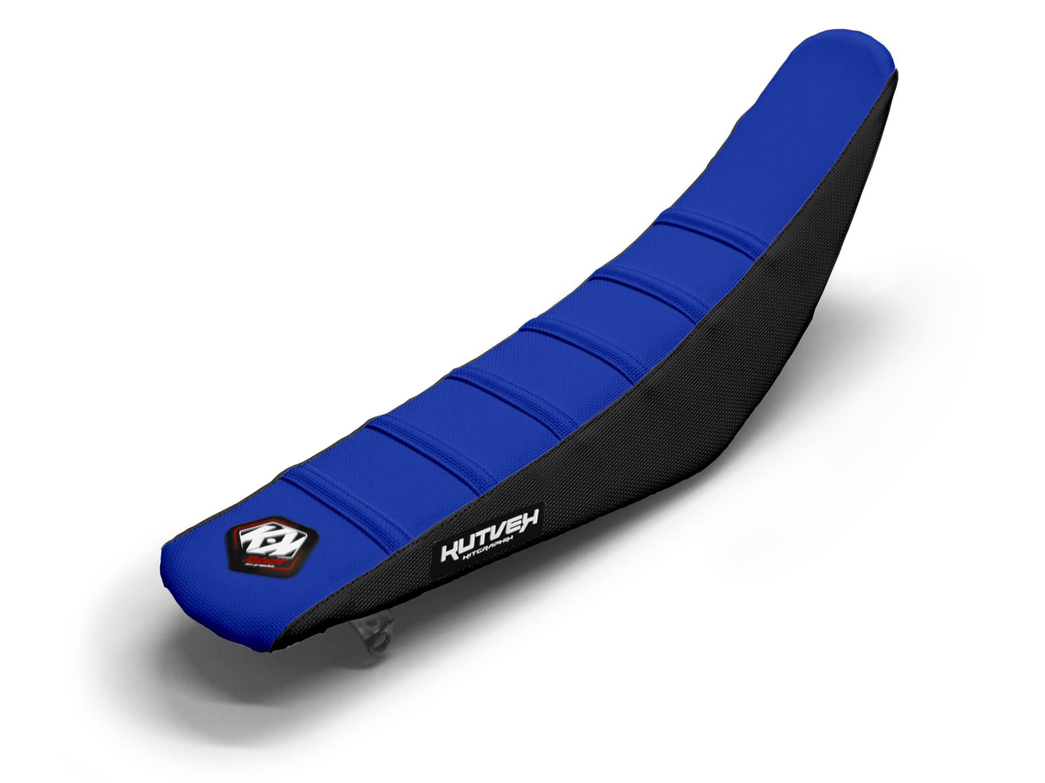 Seat Cover Dirt Bike Yamaha Black/Blue/Blue 6 Ribs